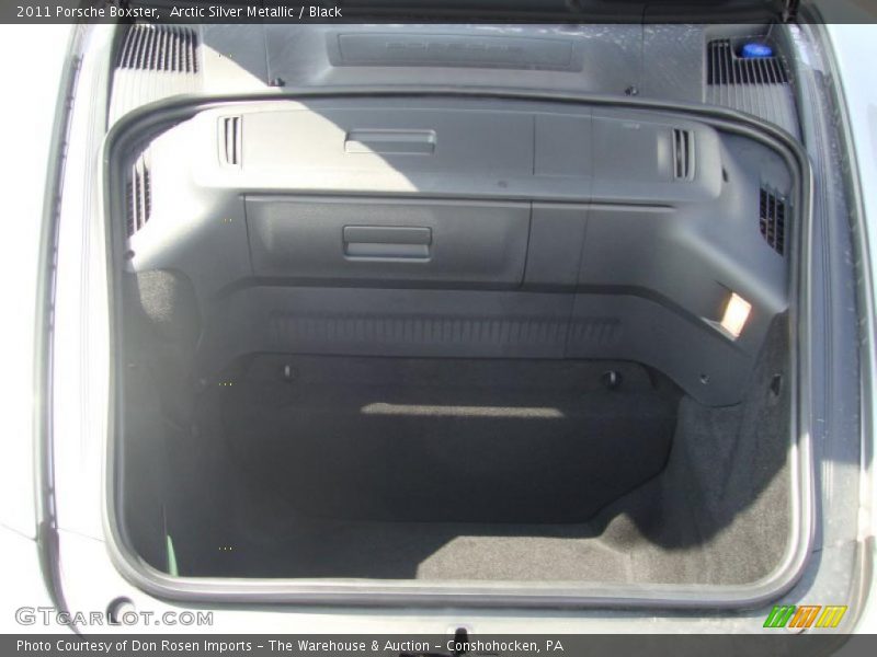 Arctic Silver Metallic / Black 2011 Porsche Boxster