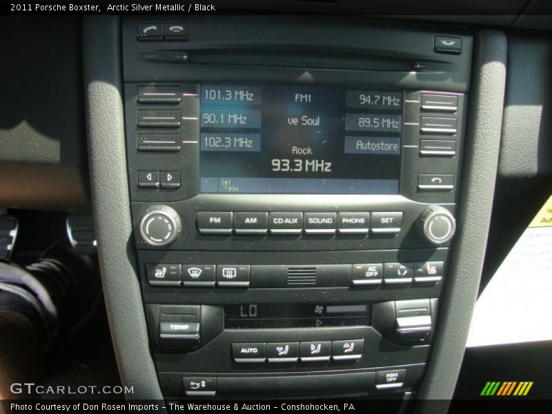 Arctic Silver Metallic / Black 2011 Porsche Boxster