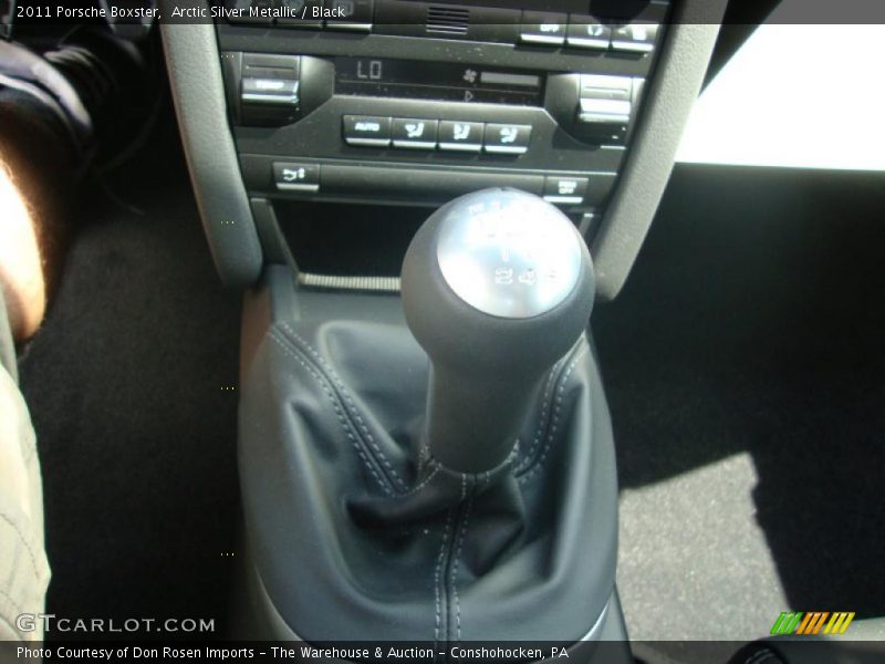 Arctic Silver Metallic / Black 2011 Porsche Boxster