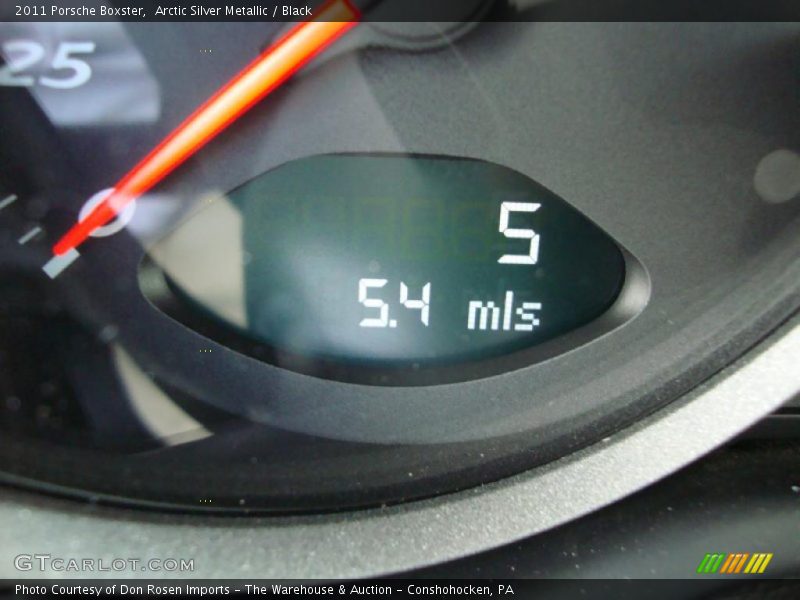Arctic Silver Metallic / Black 2011 Porsche Boxster