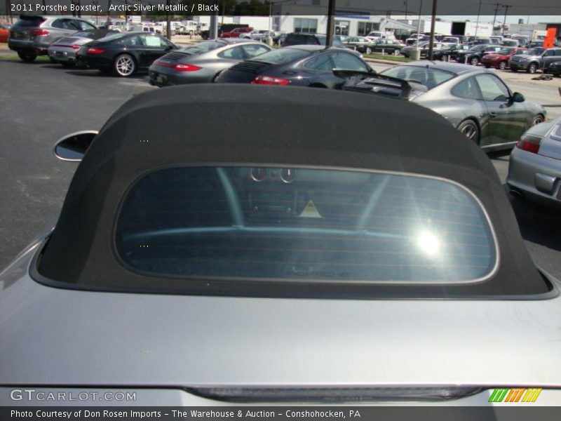 Arctic Silver Metallic / Black 2011 Porsche Boxster