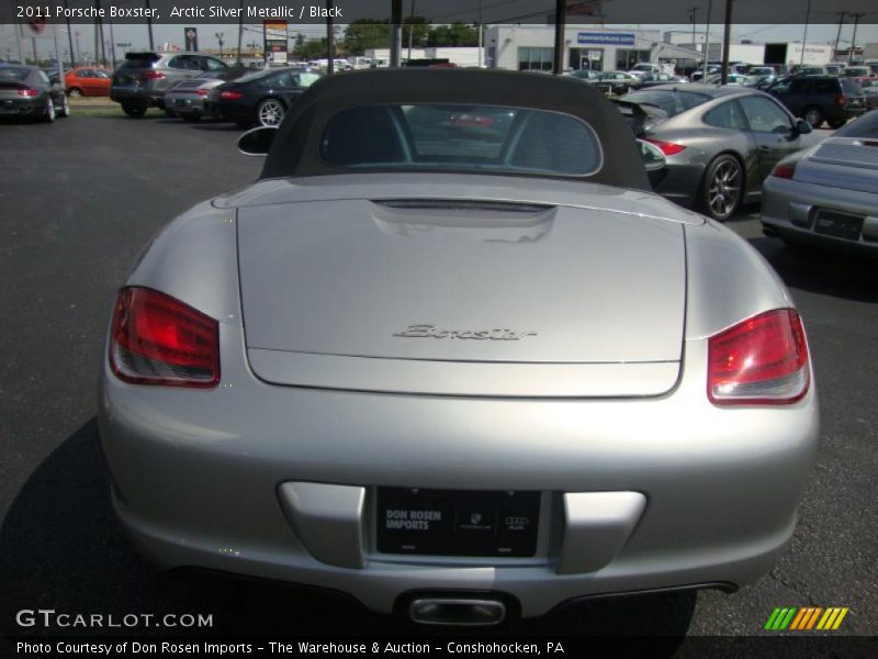 Arctic Silver Metallic / Black 2011 Porsche Boxster