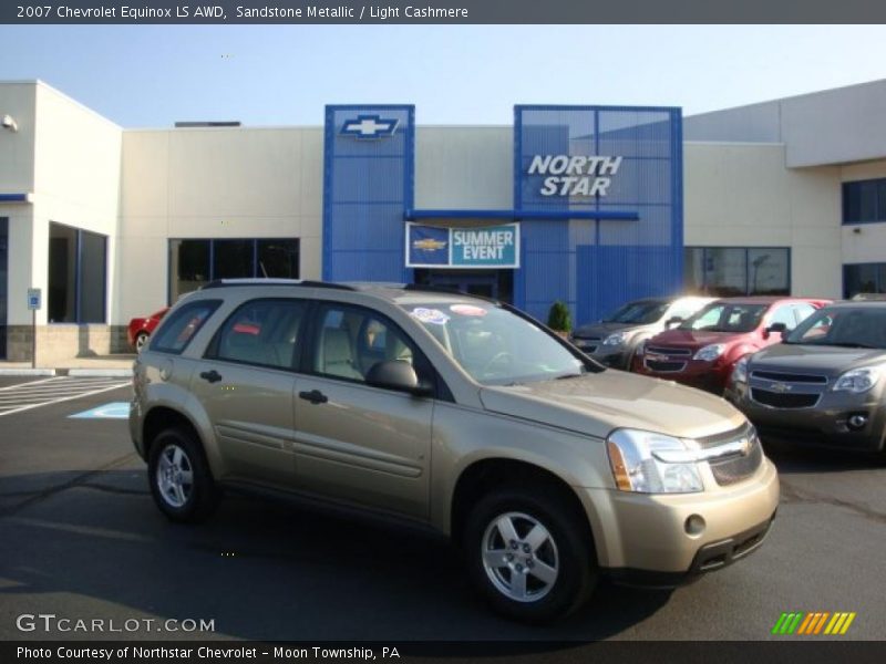 Sandstone Metallic / Light Cashmere 2007 Chevrolet Equinox LS AWD