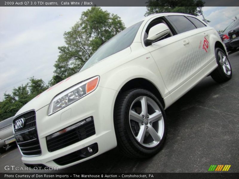 Calla White / Black 2009 Audi Q7 3.0 TDI quattro