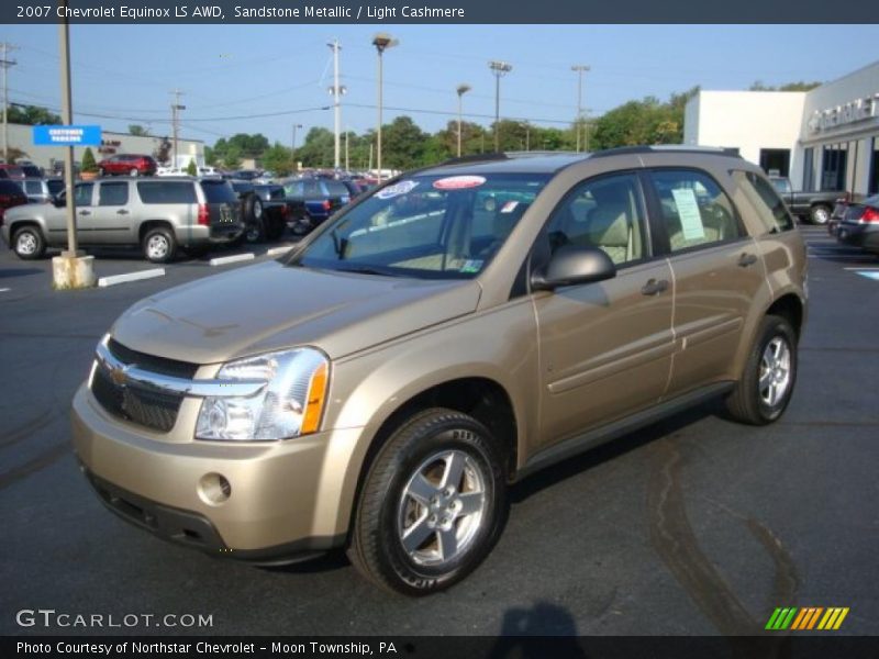 Sandstone Metallic / Light Cashmere 2007 Chevrolet Equinox LS AWD