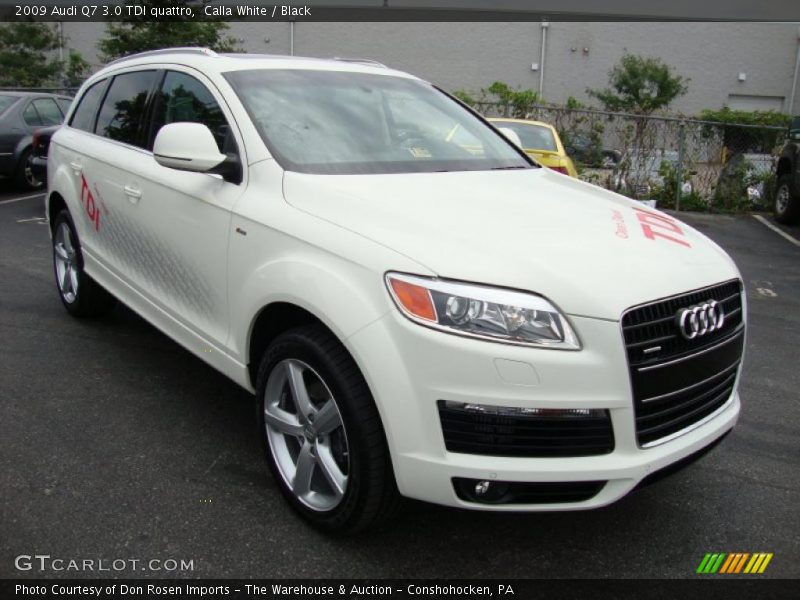 Calla White / Black 2009 Audi Q7 3.0 TDI quattro