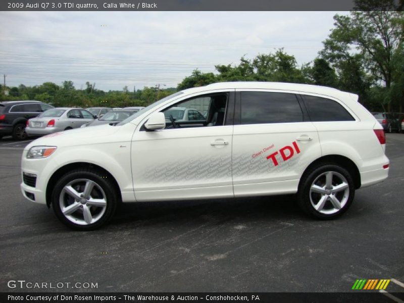 Calla White / Black 2009 Audi Q7 3.0 TDI quattro