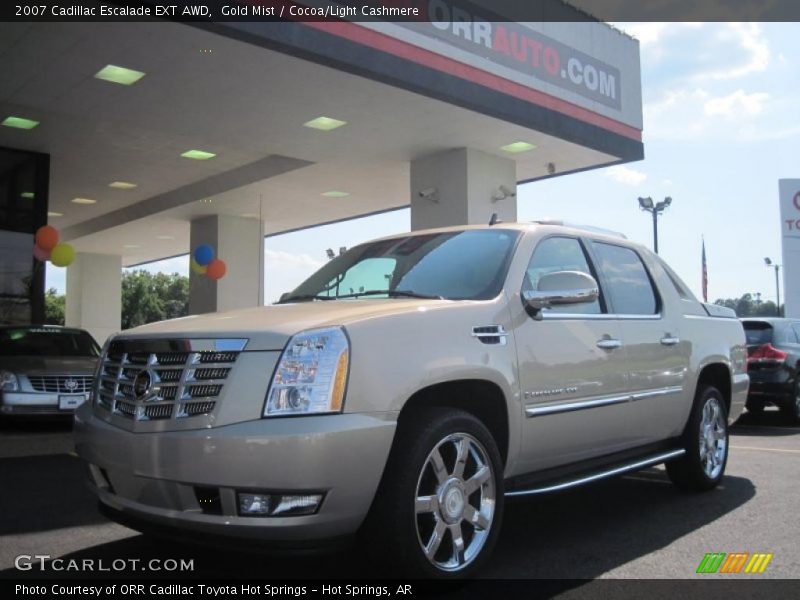 Gold Mist / Cocoa/Light Cashmere 2007 Cadillac Escalade EXT AWD