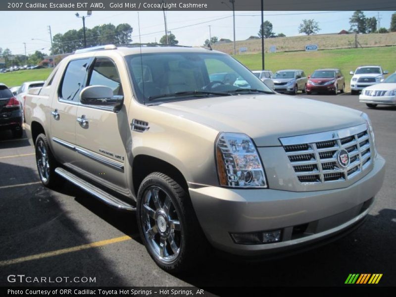 Gold Mist / Cocoa/Light Cashmere 2007 Cadillac Escalade EXT AWD