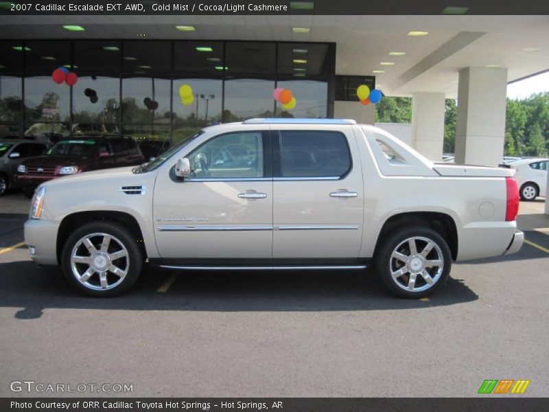 Gold Mist / Cocoa/Light Cashmere 2007 Cadillac Escalade EXT AWD