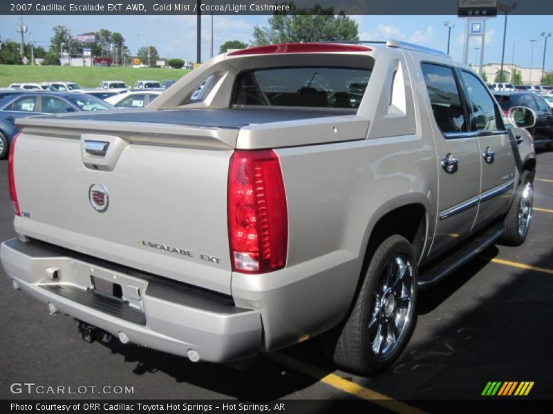 Gold Mist / Cocoa/Light Cashmere 2007 Cadillac Escalade EXT AWD