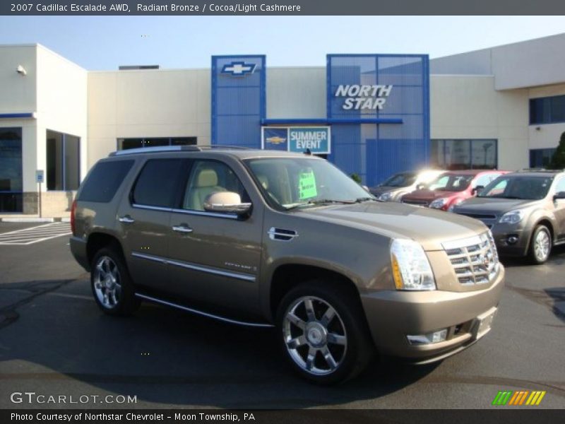 Radiant Bronze / Cocoa/Light Cashmere 2007 Cadillac Escalade AWD