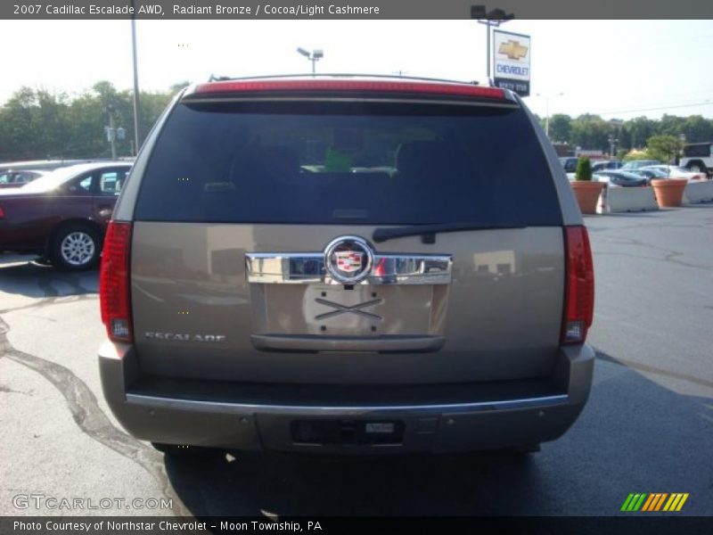 Radiant Bronze / Cocoa/Light Cashmere 2007 Cadillac Escalade AWD