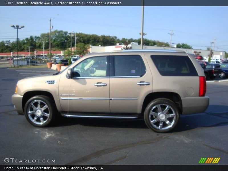 Radiant Bronze / Cocoa/Light Cashmere 2007 Cadillac Escalade AWD