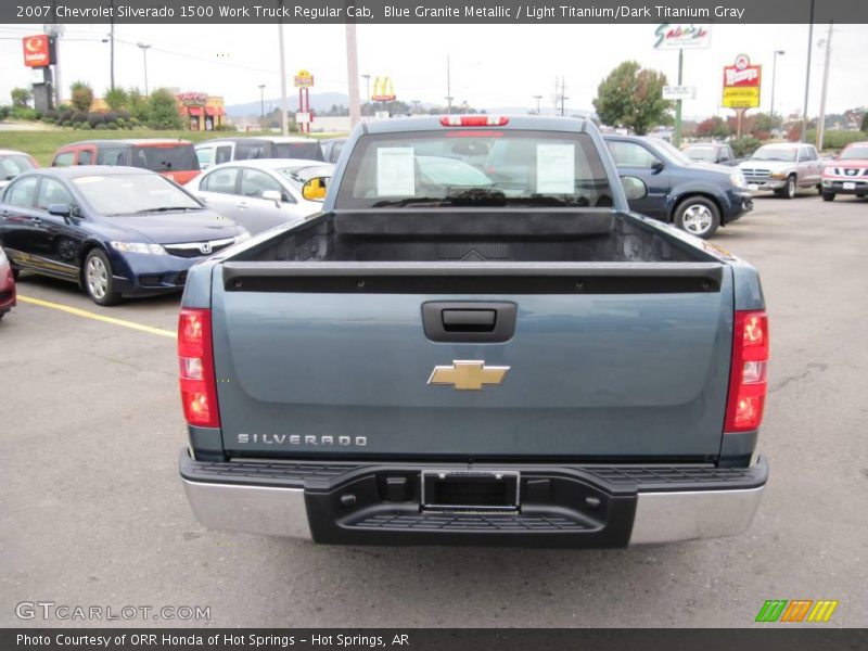 Blue Granite Metallic / Light Titanium/Dark Titanium Gray 2007 Chevrolet Silverado 1500 Work Truck Regular Cab