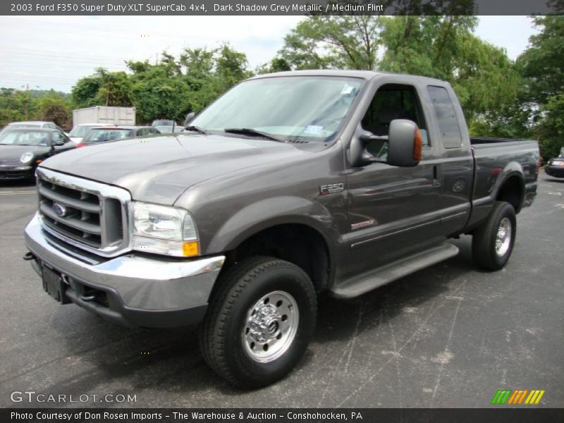 Dark Shadow Grey Metallic / Medium Flint 2003 Ford F350 Super Duty XLT SuperCab 4x4
