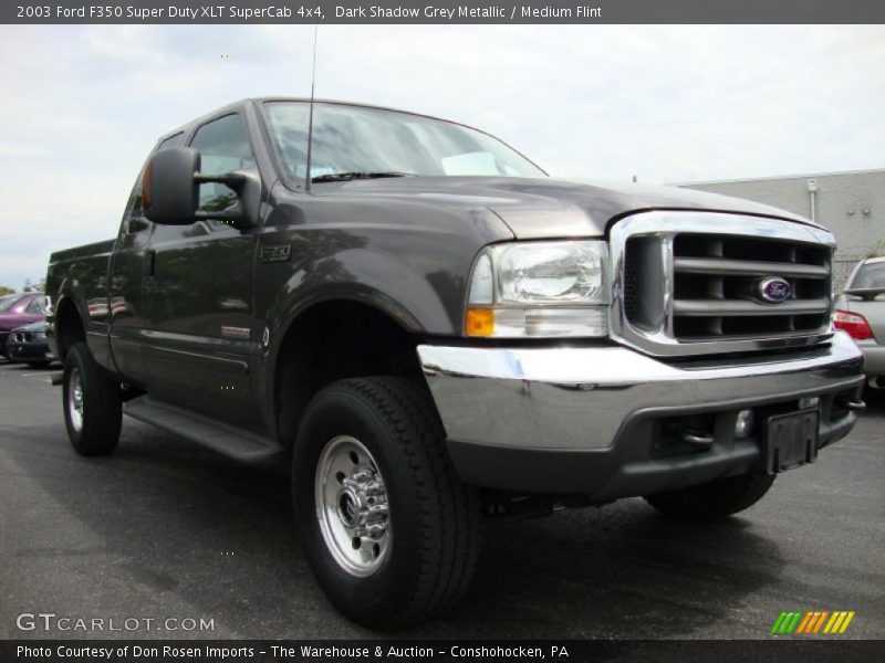 Dark Shadow Grey Metallic / Medium Flint 2003 Ford F350 Super Duty XLT SuperCab 4x4