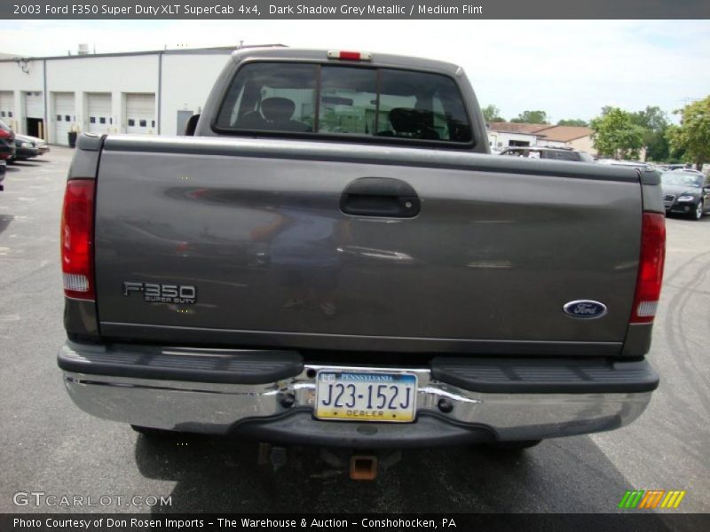 Dark Shadow Grey Metallic / Medium Flint 2003 Ford F350 Super Duty XLT SuperCab 4x4