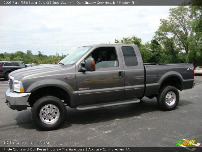 Dark Shadow Grey Metallic / Medium Flint 2003 Ford F350 Super Duty XLT SuperCab 4x4