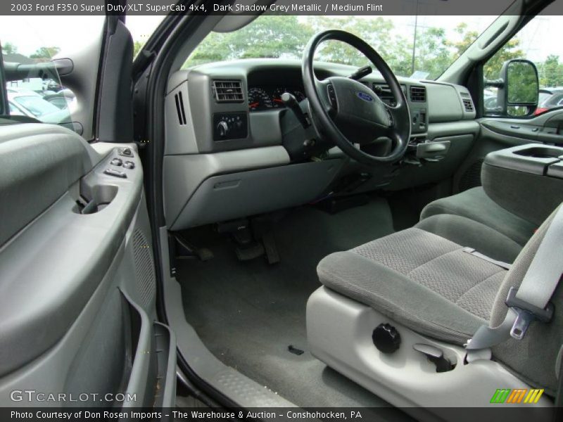 Dark Shadow Grey Metallic / Medium Flint 2003 Ford F350 Super Duty XLT SuperCab 4x4