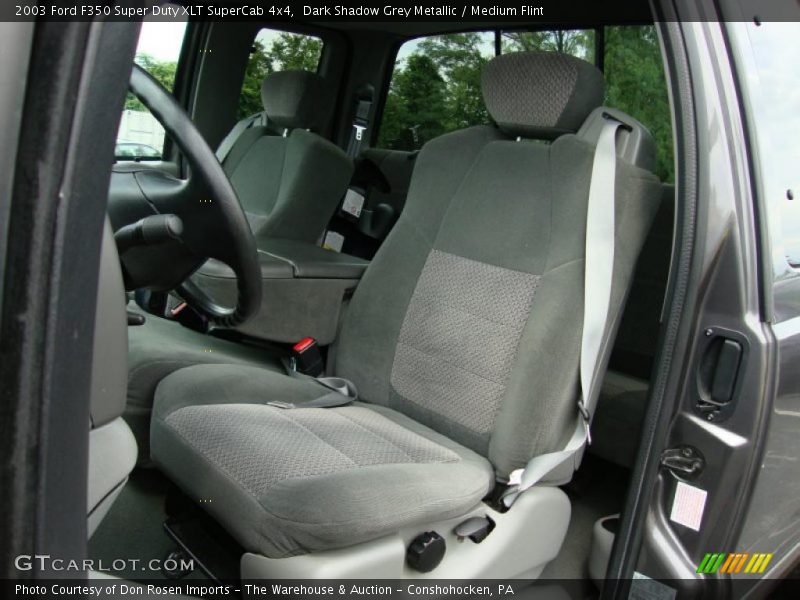 Dark Shadow Grey Metallic / Medium Flint 2003 Ford F350 Super Duty XLT SuperCab 4x4