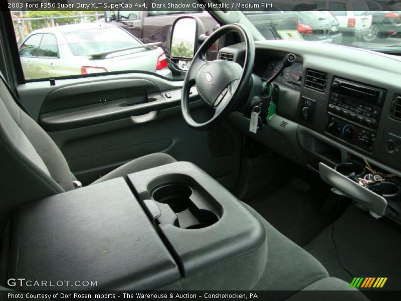 Dark Shadow Grey Metallic / Medium Flint 2003 Ford F350 Super Duty XLT SuperCab 4x4