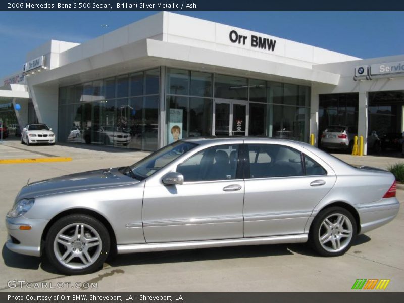 Brilliant Silver Metallic / Ash 2006 Mercedes-Benz S 500 Sedan