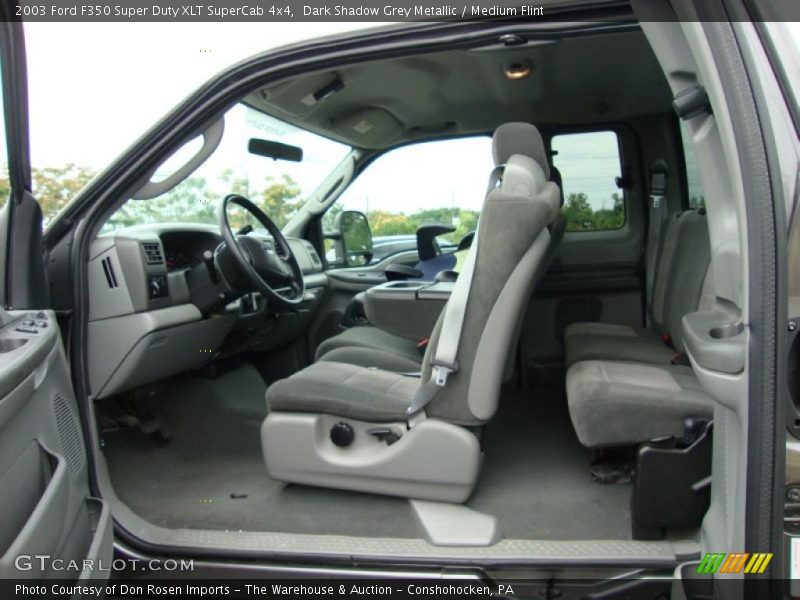 Dark Shadow Grey Metallic / Medium Flint 2003 Ford F350 Super Duty XLT SuperCab 4x4