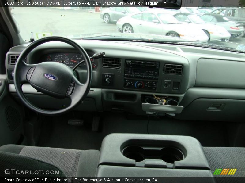 Dark Shadow Grey Metallic / Medium Flint 2003 Ford F350 Super Duty XLT SuperCab 4x4