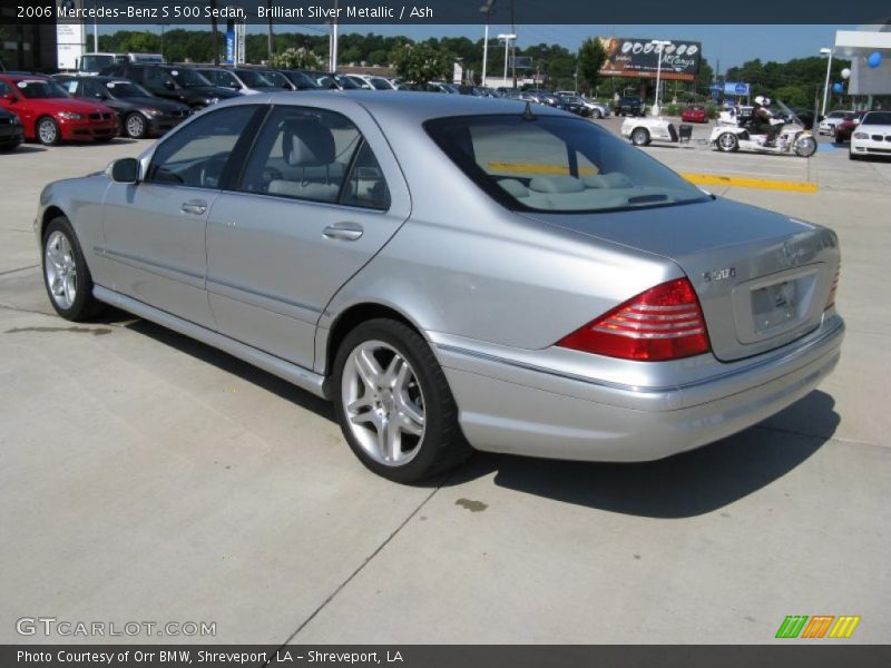 Brilliant Silver Metallic / Ash 2006 Mercedes-Benz S 500 Sedan