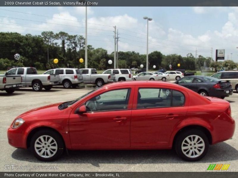 Victory Red / Ebony 2009 Chevrolet Cobalt LS Sedan