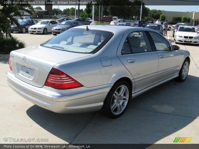 Brilliant Silver Metallic / Ash 2006 Mercedes-Benz S 500 Sedan