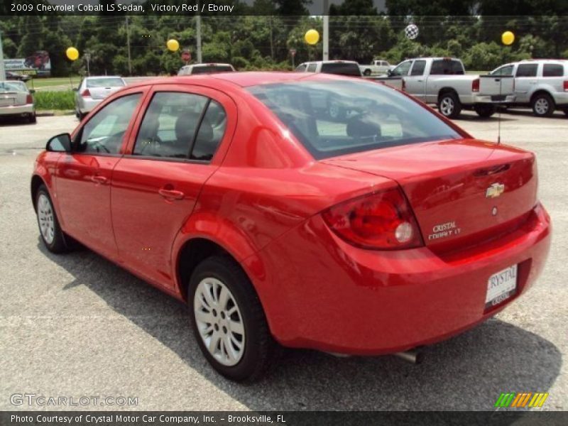 Victory Red / Ebony 2009 Chevrolet Cobalt LS Sedan