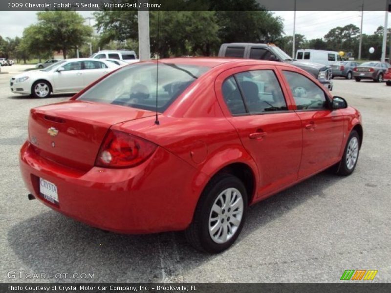 Victory Red / Ebony 2009 Chevrolet Cobalt LS Sedan