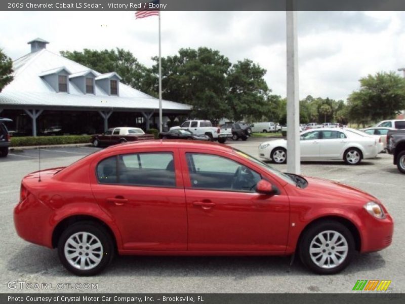 Victory Red / Ebony 2009 Chevrolet Cobalt LS Sedan