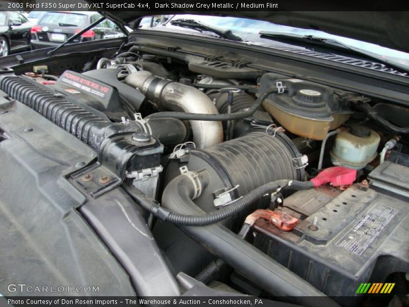 Dark Shadow Grey Metallic / Medium Flint 2003 Ford F350 Super Duty XLT SuperCab 4x4