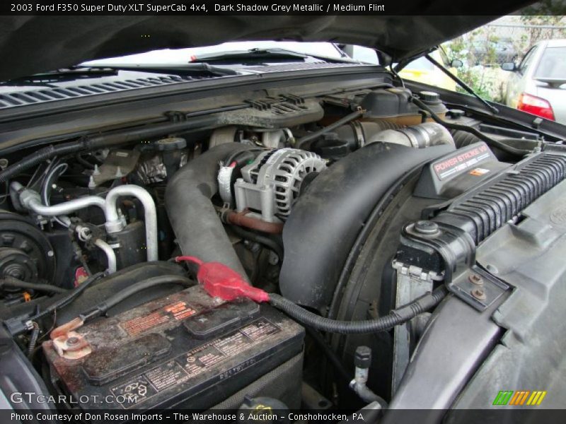 Dark Shadow Grey Metallic / Medium Flint 2003 Ford F350 Super Duty XLT SuperCab 4x4