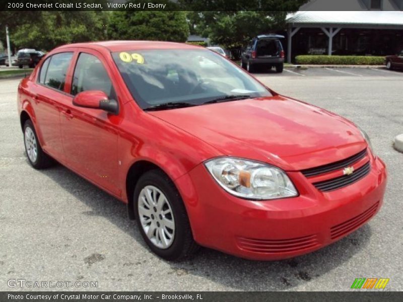 Victory Red / Ebony 2009 Chevrolet Cobalt LS Sedan
