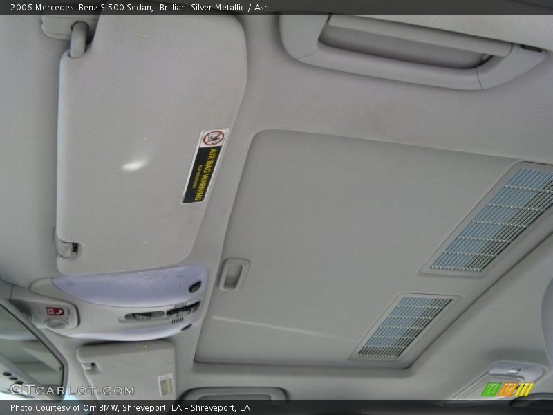 Brilliant Silver Metallic / Ash 2006 Mercedes-Benz S 500 Sedan
