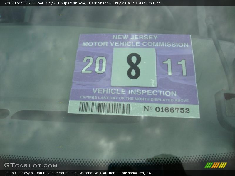 Dark Shadow Grey Metallic / Medium Flint 2003 Ford F350 Super Duty XLT SuperCab 4x4