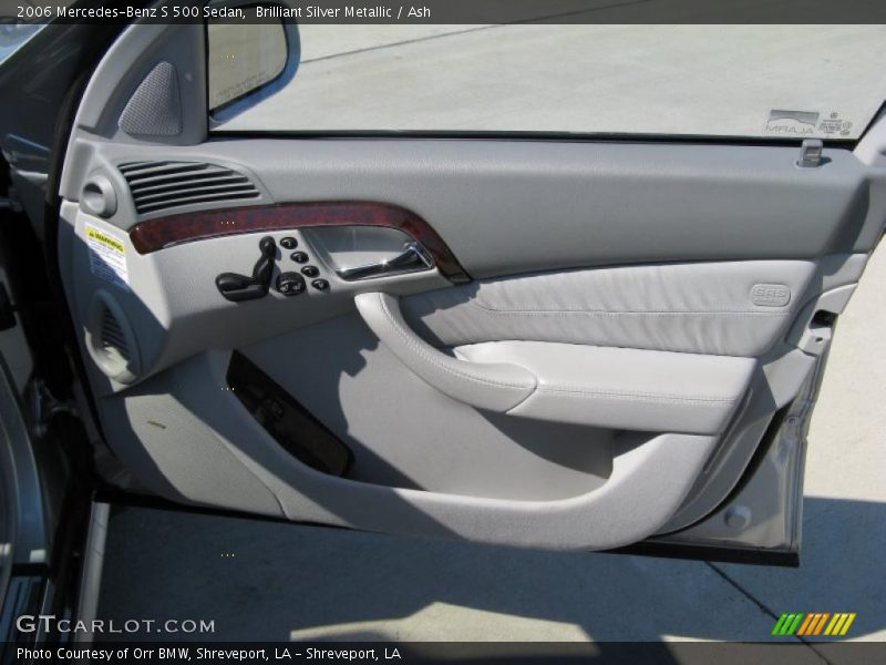 Brilliant Silver Metallic / Ash 2006 Mercedes-Benz S 500 Sedan