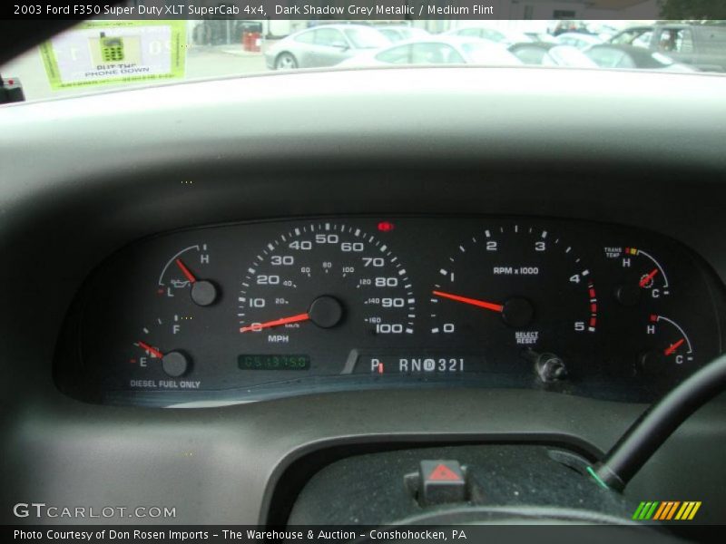 Dark Shadow Grey Metallic / Medium Flint 2003 Ford F350 Super Duty XLT SuperCab 4x4