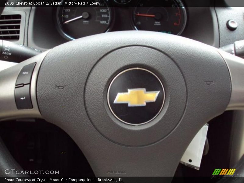 Victory Red / Ebony 2009 Chevrolet Cobalt LS Sedan