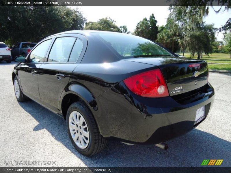 Black / Gray 2009 Chevrolet Cobalt LS Sedan