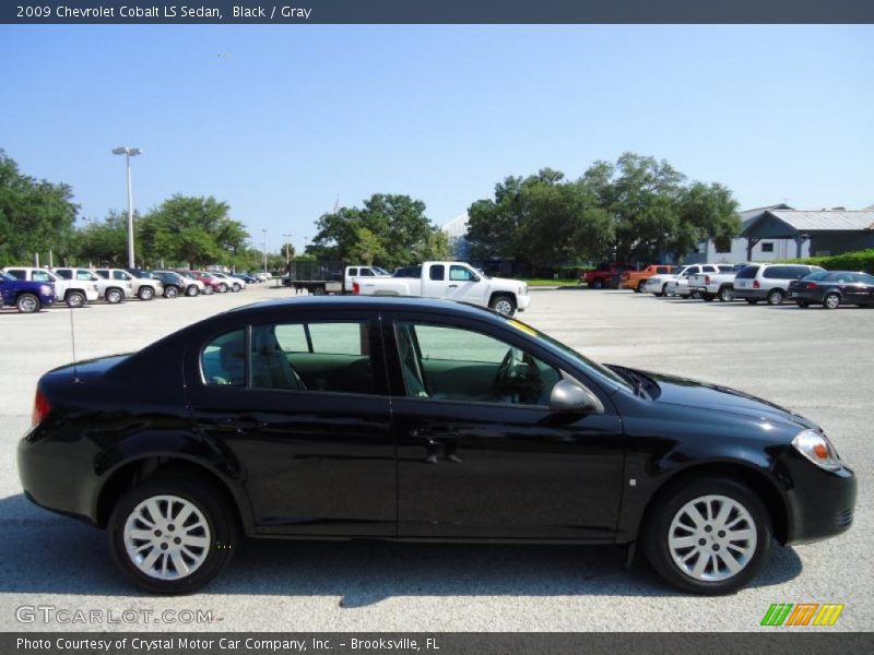 Black / Gray 2009 Chevrolet Cobalt LS Sedan