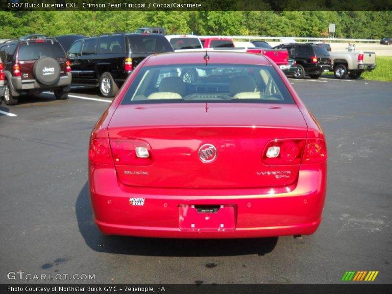 Crimson Pearl Tintcoat / Cocoa/Cashmere 2007 Buick Lucerne CXL