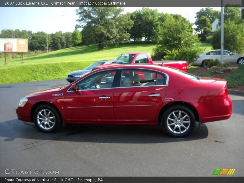 Crimson Pearl Tintcoat / Cocoa/Cashmere 2007 Buick Lucerne CXL