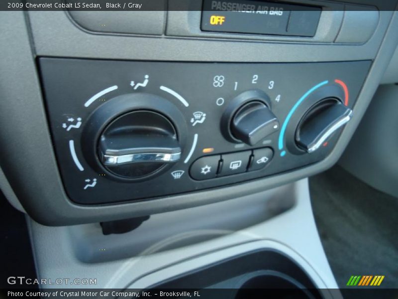 Black / Gray 2009 Chevrolet Cobalt LS Sedan