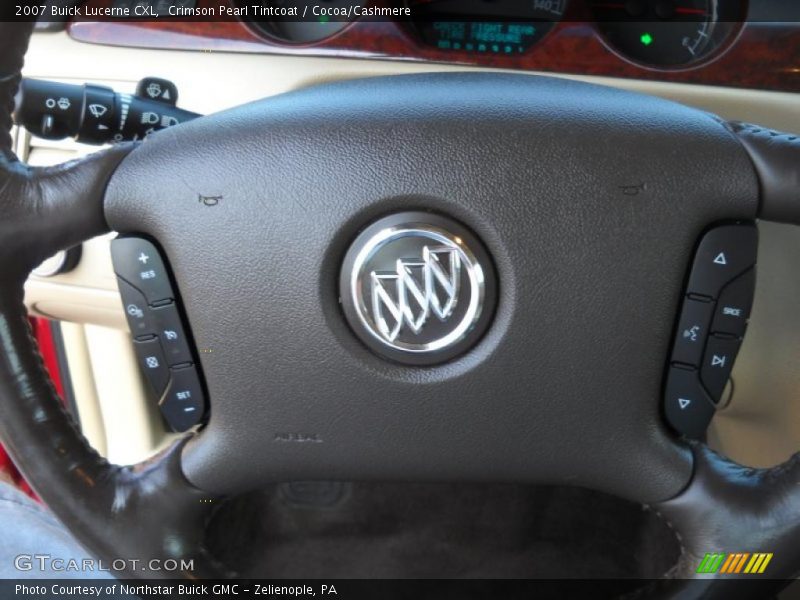 Crimson Pearl Tintcoat / Cocoa/Cashmere 2007 Buick Lucerne CXL