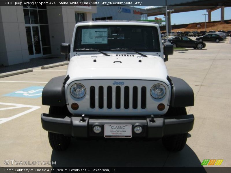 Stone White / Dark Slate Gray/Medium Slate Gray 2010 Jeep Wrangler Sport 4x4